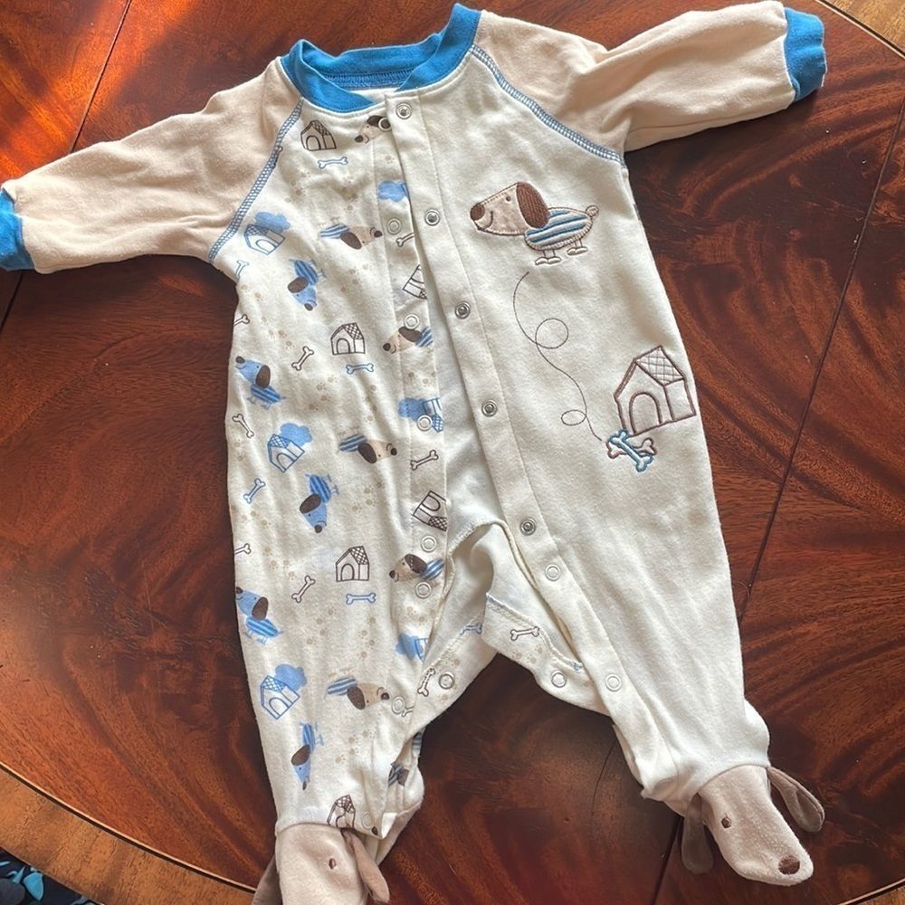 Kirkland Puppy/Dog Organic Cotton Footie Pajamas
